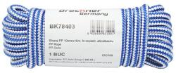 Breckner Germany Franghie PP, impletita, alb si albastru, 10 mm, 10 m, Breckner Germany GartenVIP DiyLine (BK78403)