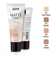 Quiz Cosmetics Fond de ten QUIZ COSMETICS Matte and Covering Hyaluron Aloe Vera