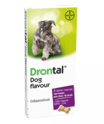 Bayer Drontal Dog Flavour, deparazitare interna caini, 6 x 1 tablete