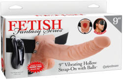 Pipedream Fetish Strap-on 9 - felcsatolható vibrátor (natúr) (05912620000) - bujaalmok