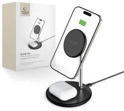 Vezeték Nélküli Töltő Tech-protect Qi15w-a39 2in1 Magnetic Magsafe Wireless Charger Black