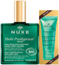 NUXE Set Nuxe: Huile Prodigieuse Multi-Purpose Neroli, Body Oil, For Face, Body & Hair, 100 ml + Prodigieux Neroli, Gel de dus, All Over The Body, For All Skin Types, 30 ml