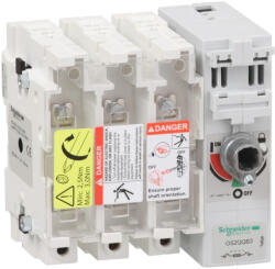 Schneider Electric GS2QQB3 Biztosítóbetétes megszakító szakaszoló (GS2QQB3)
