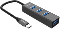 PremiumCord Hub USB PremiumCord 5G tip C la 4x USB 3.2 Gen 1 (ku31hub09)