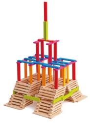 Woodyland Jucarie din lemn - Caramizi colorate Emma (200 piese) (95004) - ookee