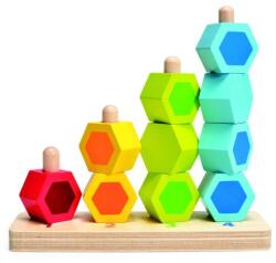 Hape Jucarie din lemn - Stivuitor de numarare (E0504B) - ookee