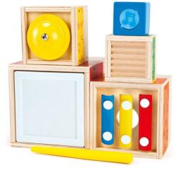 Hape Jucarie din lemn de stivuit - Set muzica cu 6 piese (E0336A) - ookee