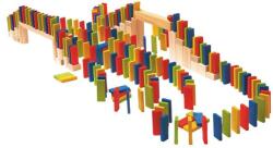 Woodyland Jucarie din lemn - Domino raliu (200 piese) (90653) - ookee