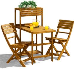 CASARIA Fa összecsukható garnitúra - akác (996430)