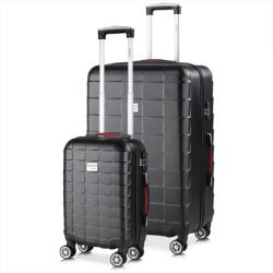 monzana® 2 darabos utazóbőrönd szett - fekete (994391)