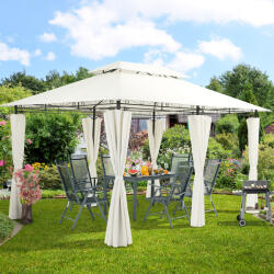 CASARIA Kerti pavilon Topas 4x3 - krém (991990)