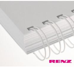 RENZ 2: 1'' fém spirál renz, 23 gyűrűs fehér 19 mm (3/4'') 50db (EFEMS2-19)