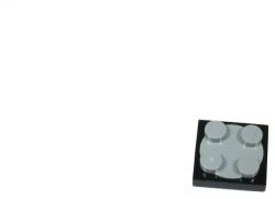 LEGO® 3680c02c11 - LEGO világosszürke forgólap fekete alapon 2 x 2 méretű (3680c02c11)