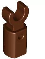 LEGO® 11090c88 - LEGO vörösesbarna rúd tartó klipsszel (11090c88)