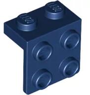 LEGO® 44728c63 - LEGO sötétkék fordító lap 1 x 2 és 2 x 2 méretű (44728c63)