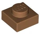 LEGO® 3024c150 - LEGO közepes nugát lap 1 x 1 méretű (3024c150)