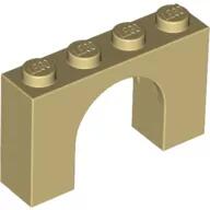 LEGO® 6182c2 - LEGO világos krémszínű (tan) boltív 1 x 4 x 2 méretű (6182c2)