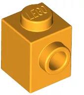 LEGO® 87087c110 - LEGO élénk világos narancssárga kocka 1 x 1 méretű oldalán 1 bütyökkel (87087c110)