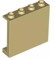LEGO® 60581c2 - LEGO világos krémszínű (tan) panel 1 x 4 x 3 méretű (60581c2)