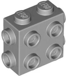 LEGO® 67329c86 - LEGO világosszürke kocka 1 x 2 x 1 2/3 méretű, bütykökkel 3 oldalán (67329c86)