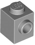 LEGO® 87087c86 - LEGO világosszürke kocka 1 x 1 méretű oldalán 1 bütyökkel (87087c86)