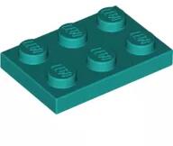LEGO® 3021c39 - LEGO sötét türkiz lap 2 x 3 méretű (3021c39)