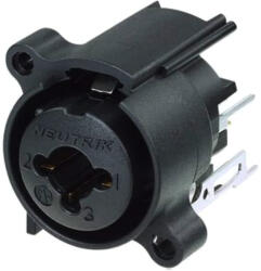 Neutrik NCJ6FA-V-0 kombinált XLR aljzat + 6, 3-as TRS jack aljzat - függőleges nyáklaphoz