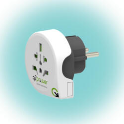 Q2Power Utazóadapter, World to Europe (1.100100) - mi-one