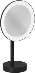 Kludi Vela R kozmetikai tükör 20.2x35.5 cm kerek világítással fekete 5899539F (5899539F)