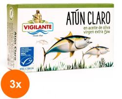 Vigilante Set 3 x Ton ECO Yellowfin in Ulei de Masline Extravirgin, Vigilante, 115 g