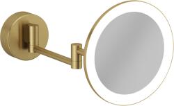 Kludi Vela R kozmetikai tükör 20.2x20.2 cm kerek világítással arany 58995N0W (58995N0W)