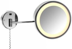 Steinberg 650 kozmetikai tükör 24.8x24.8 cm kerek világítással króm 6509020 (6509020)
