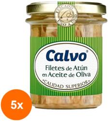 Calvo Set 5 x File de Ton In Ulei De Masline, Calvo 180 g