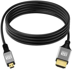 Thunder Germany Thunder C8KMC-2 8K Type D Micro HDMI kábel [HDMI papa - Micro HDMI papa] (2 m) (222-MCHC02)