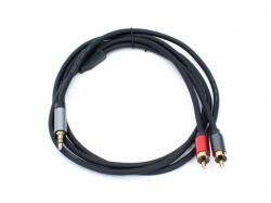 Thunder Germany Thunder AU005-15 sztereo jelkábel (3|5 mm Jack - 2x RCA) - (1|5 m) (510712)