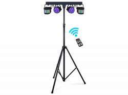 Thunder Germany Thunder PARTYBAR505 2x RGB LED PAR + 2x RGBW Derby fényeffekt szett (650310)