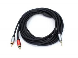 Thunder Germany Thunder AU005-50 sztereo jelkábel (3|5 mm Jack - 2x RCA) - (5 m) (510718)