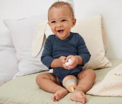 Tchibo 5 kisgyerek hosszú ujjú body, kék/fehér 3x középkék, 2x fehér 98/104