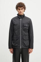 Barbour rövid kabát Angler Wax Jacket férfi, fekete, átmeneti, MWX2348 - fekete L