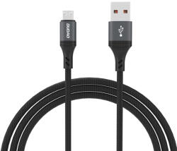 Dudao USB-A - MicroUSB Fonott Kábel - 3A 1.2m - Fekete (L3SM)