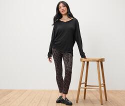 Tchibo Női leggings, Punto di Roma, leopárdmintás Fekete, barna párducmintával XXL 52/54