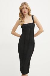 Charo Ruiz Ibiza Elisabetta Franchi ruha Olympia fekete, midi, testhezálló, 255603 - fekete XS