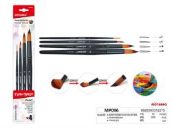 Ecset készlet 4db-os 2, 8, 16, 24 Nylon