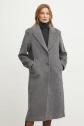 Abercrombie & Fitch gyapjúkabát szürke, átmeneti, oversize, KI144-4247 - szürke L