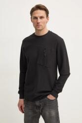 G-Star RAW pamut hosszúujjú fekete, sima, D25167-D617 - fekete M