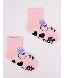  Yoclub ABS csúszásgátlós zokni 17/19 - rózsaszín/panda