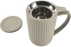 Fine2Dine Hi! Tea Cană cu mâner și sită, capacitate 0, 60 litri, gri