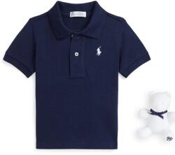 Ralph Lauren gyerek póló sötétkék, sima, 320940294001 - sötétkék 53-60