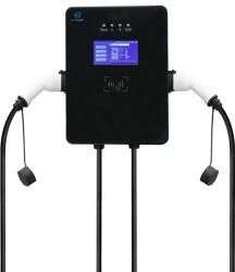 JHY Amperex Tech AmpereX SMART Dupla Wallbox 2x22 kW / 44 kW | Type 2 Kétállásos Töltő | OCPP, App, RFID, Type B RCD, Dinamikus Terheléselosztás (HT022OGJLZTS12-3)