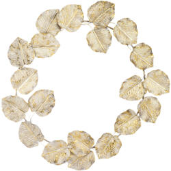 ART-POL Sárgaarany fém falevél koszorú faldekoráció 66x66x5cm (167565) - perfectodekor
